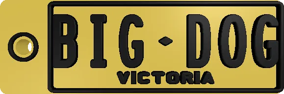 AU Classic Custom Keychain preview