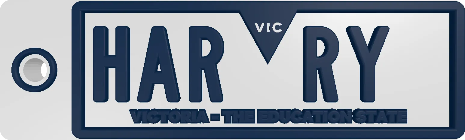VIC General Issue Number Plate Keyring