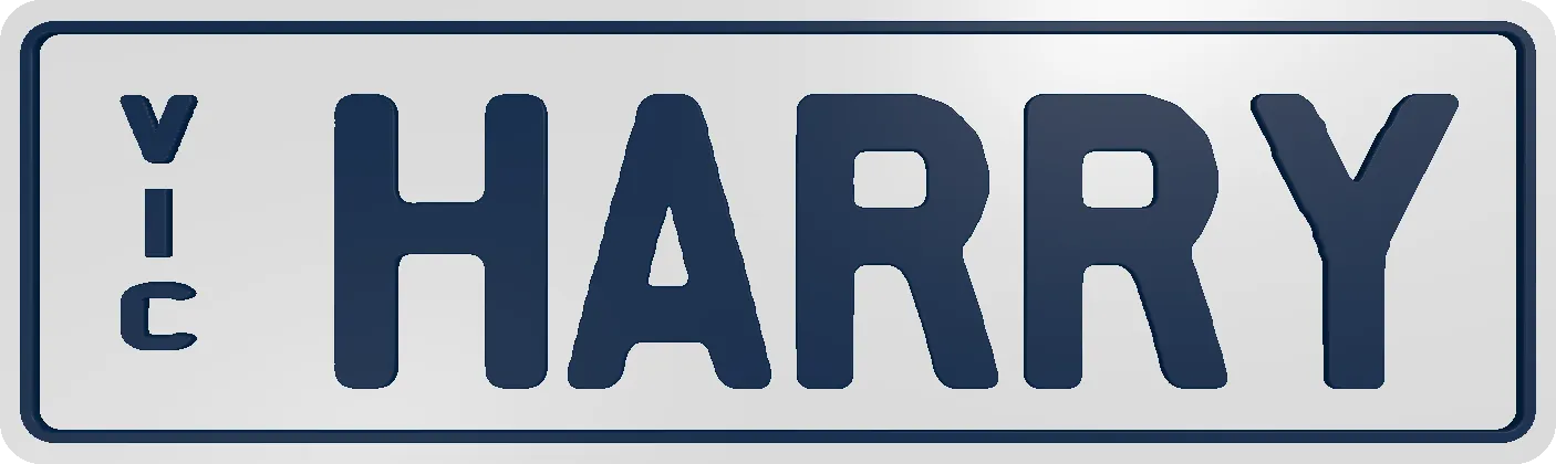 Truck VIC General Issue Slimline Number Plate