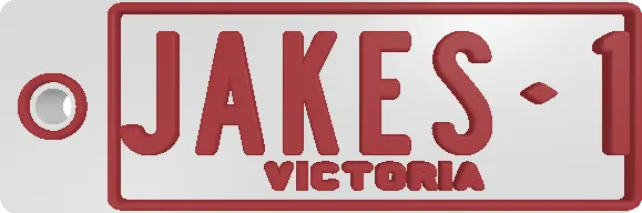 AU Classic Custom Keychain preview