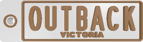 AU Classic Custom Keychain preview